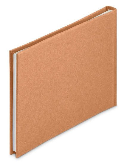 Hama Wrinkled Buchalbum 24x17 36 Weisse Seiten, Braun 7614