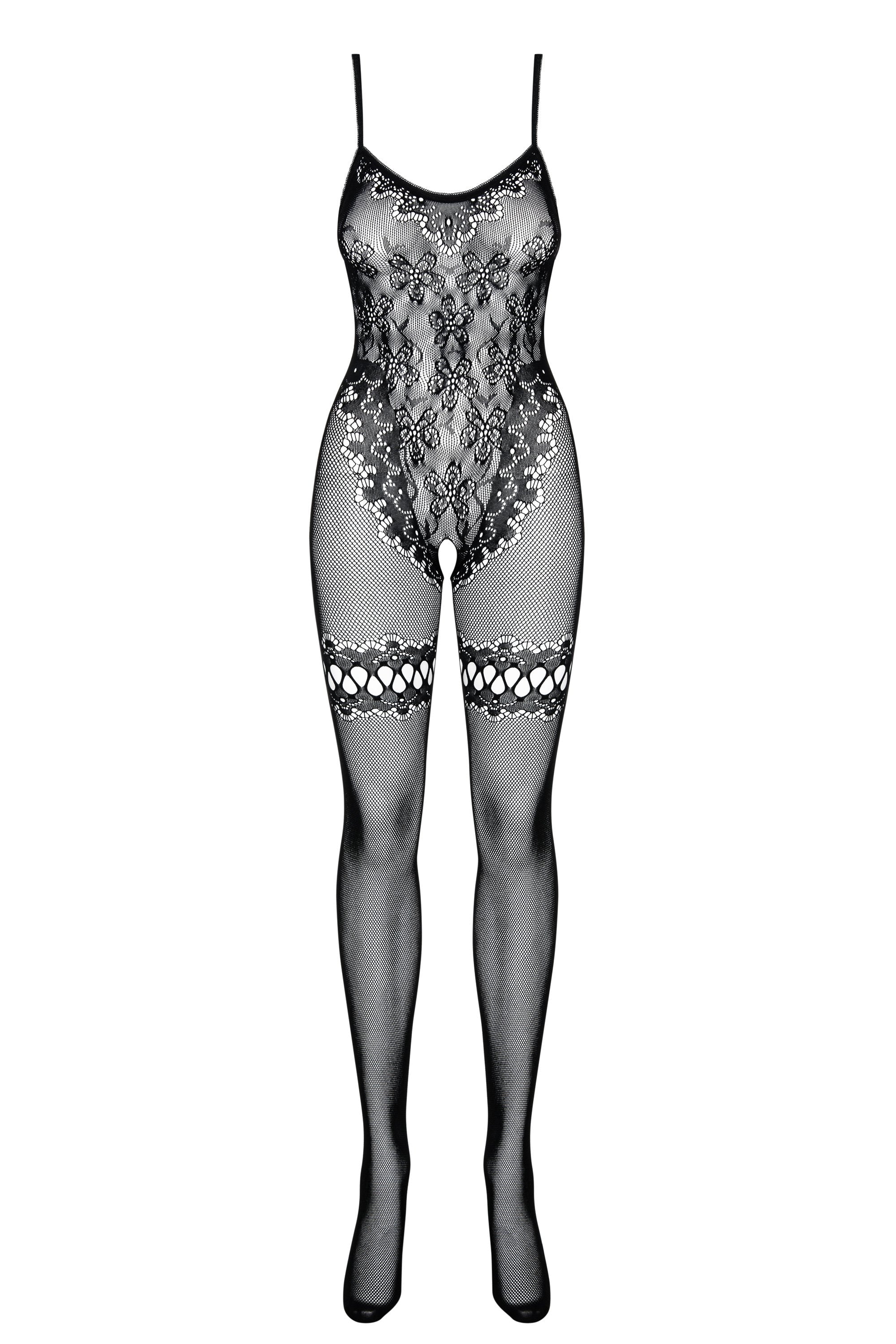 Conjunto De Ropa Obsessive F213 Xl/Xxl Interior Y Bodi Body Negro Nylon