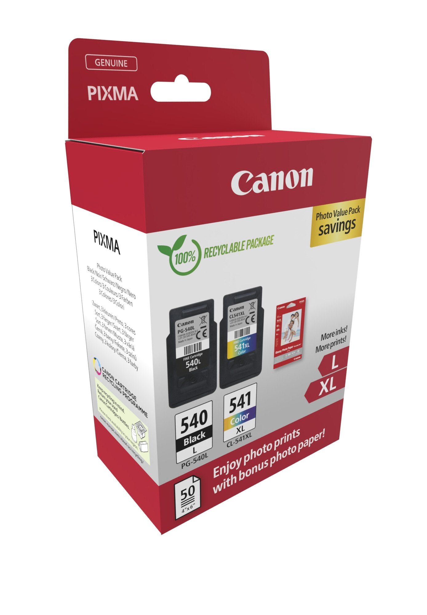 EAN 8714574679341 - Canon 5224B012 cartucho de tinta 2 pieza(s) Original Negro, Cian, Magenta, Amarillo imagen 2