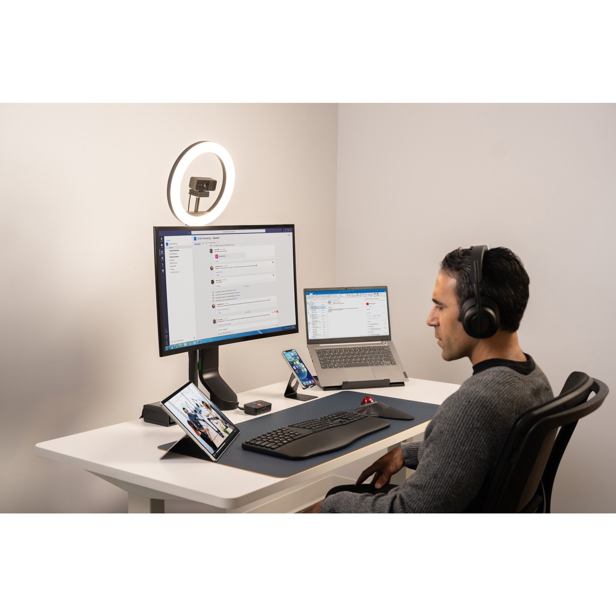 EAN 0085896834526 - Kensington H3000 Inalámbrico Diadema Juego USB Tipo C Negro imagen 25