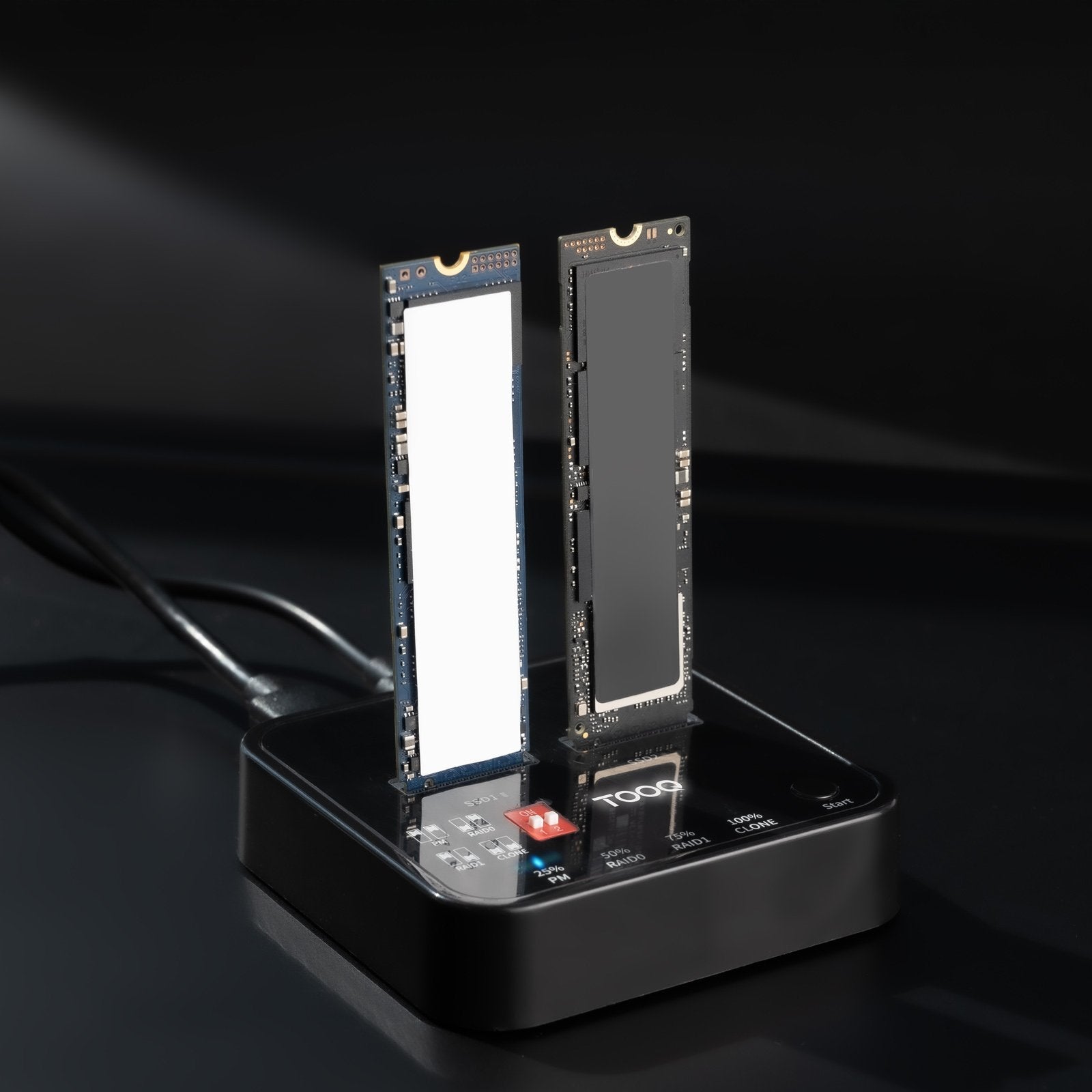 Docking Station Para Ssd M2 Sata Nvme Tooq Tqds-201b