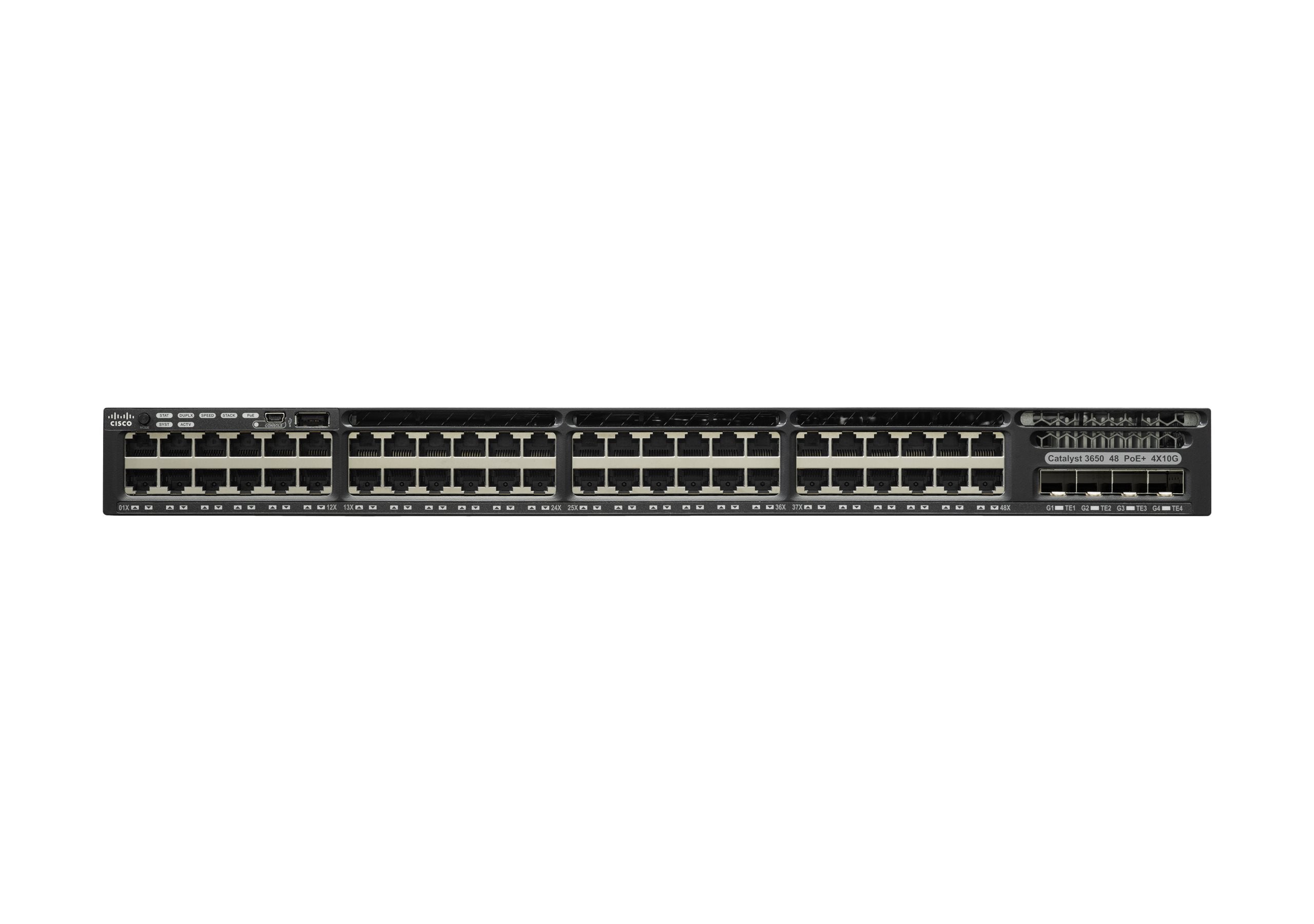 Cisco Catalyst3650 48ptfulpoe4x1g Uplinkipbase Remanufactured