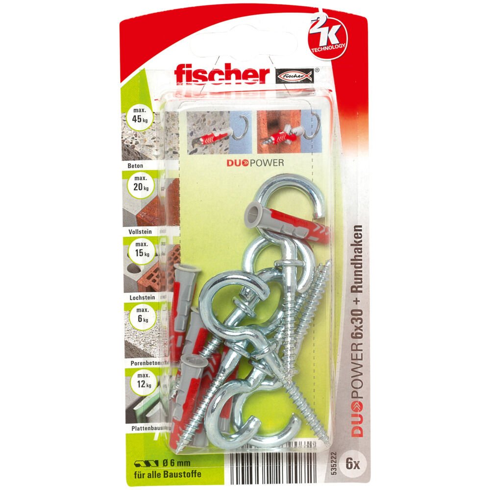 Fischer Pasador Duopower 6x30 Rh K 535222