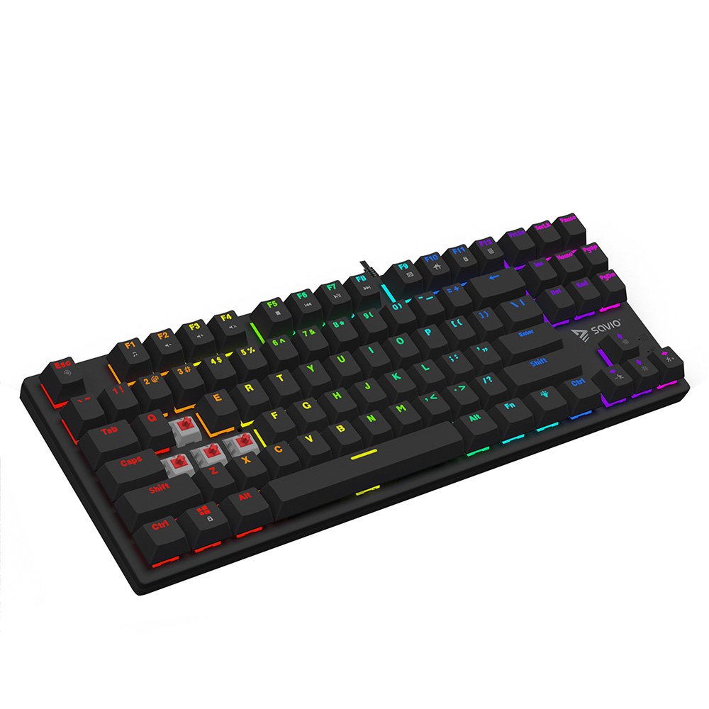 EAN 5901986048602 - Savio SAVGK-TEMPEST X2 RED teclado Universal USB QWERTY Negro imagen 4
