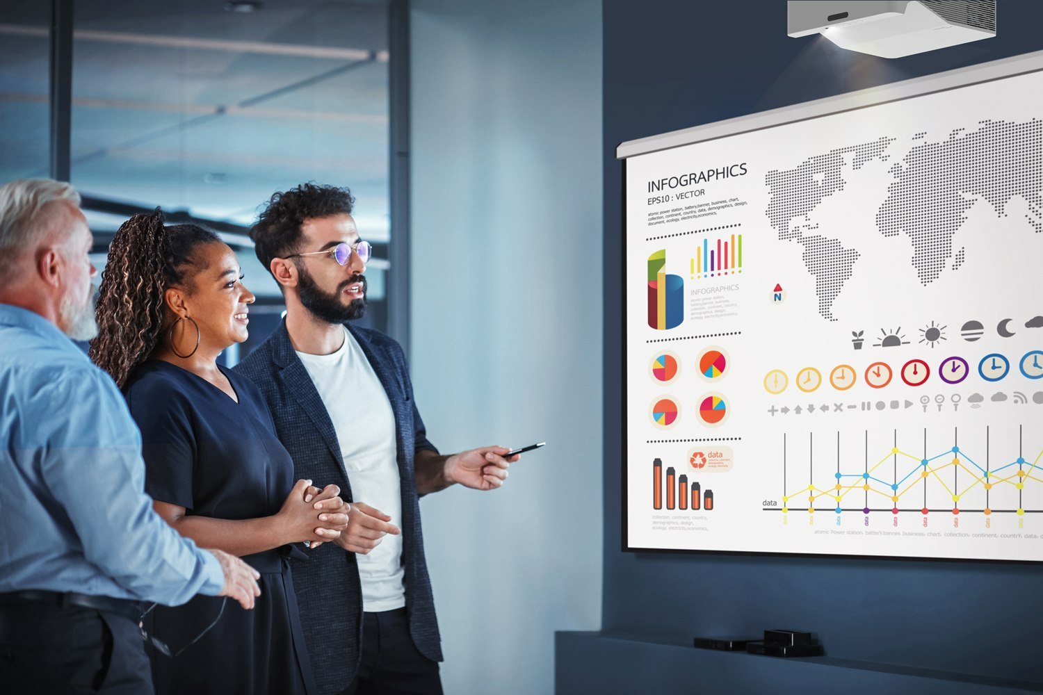 Proyector Optoma Eco Laser Zw410ust 4000 Lumenes Ultracorta Distancia