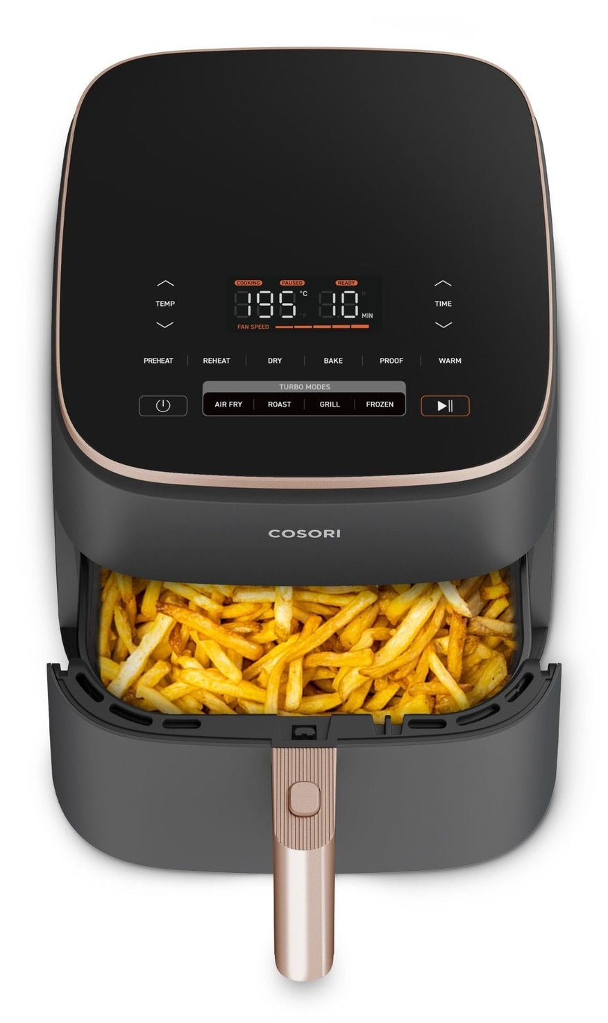 EAN 810123671519 - Cosori Turbo Blaze Chef Edition Sencillo 6 L Independiente 1725 W Freidora de aire caliente Negro, Oro ros imagen 6