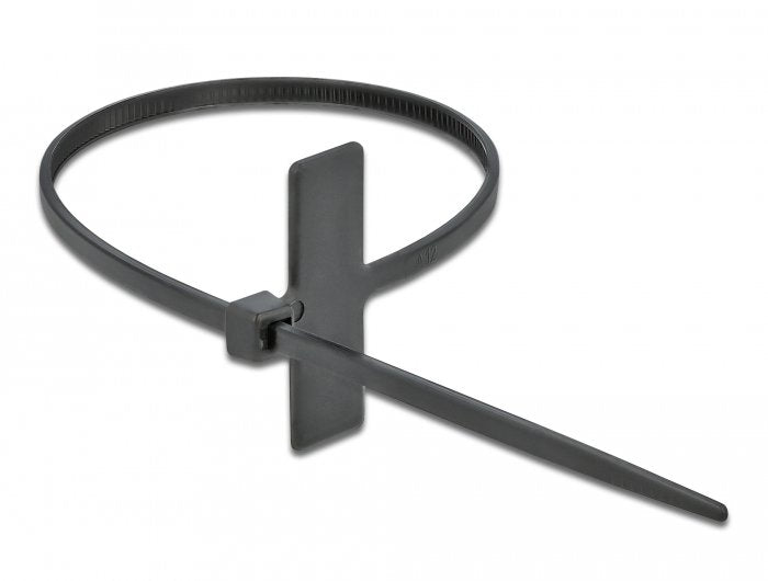 Delock Cablebinder Mit Beschriftungsfeld L 100 X B 2,5 Mm Schwarz 10 Stück