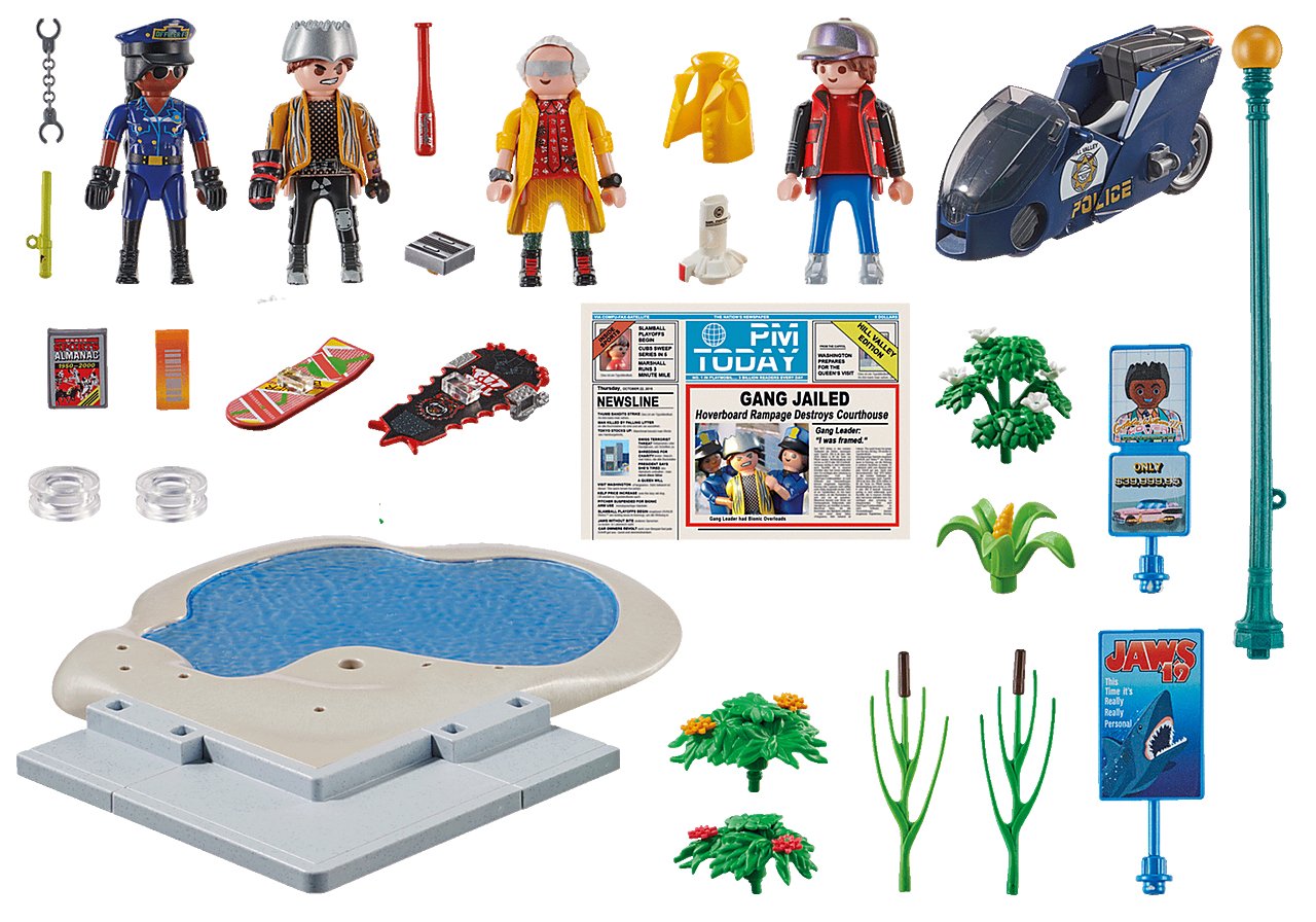 Playmobil 70634 Back To The Future Part Ii Persecución Con Hoverboard