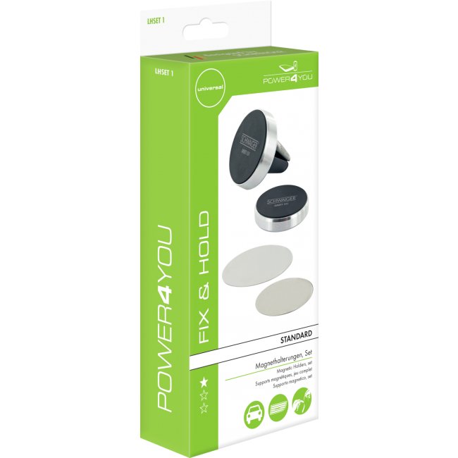 Schwaiger Lhset1 511 Soporte Teléfono Móvil/Smartphone Negro, Plata Soporte Pasivo