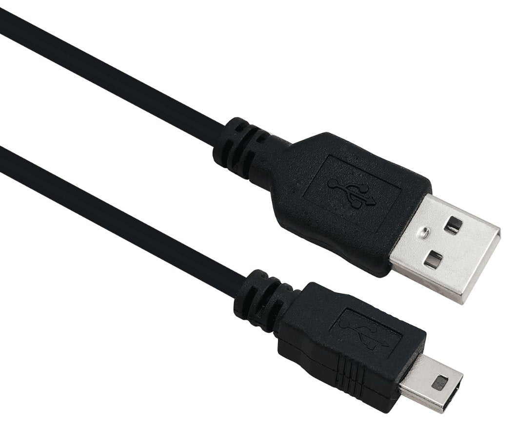 Helos Cable, Usb 2.0 A Macho/B Mini 5-Pin Macho, 3,0m, Negro