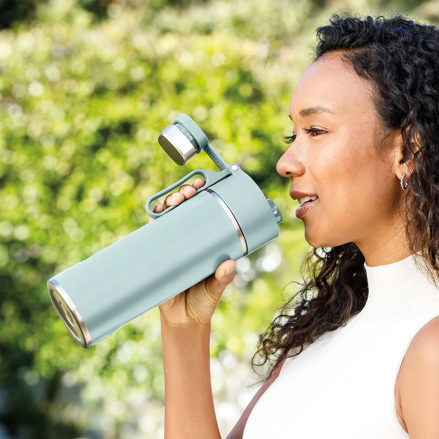 EAN 0622356293730 - Ninja Thirsti Uso diario, Fitness, Senderismo, Deportes 700 ml Plástico, Acero inoxidable Color menta imagen 5