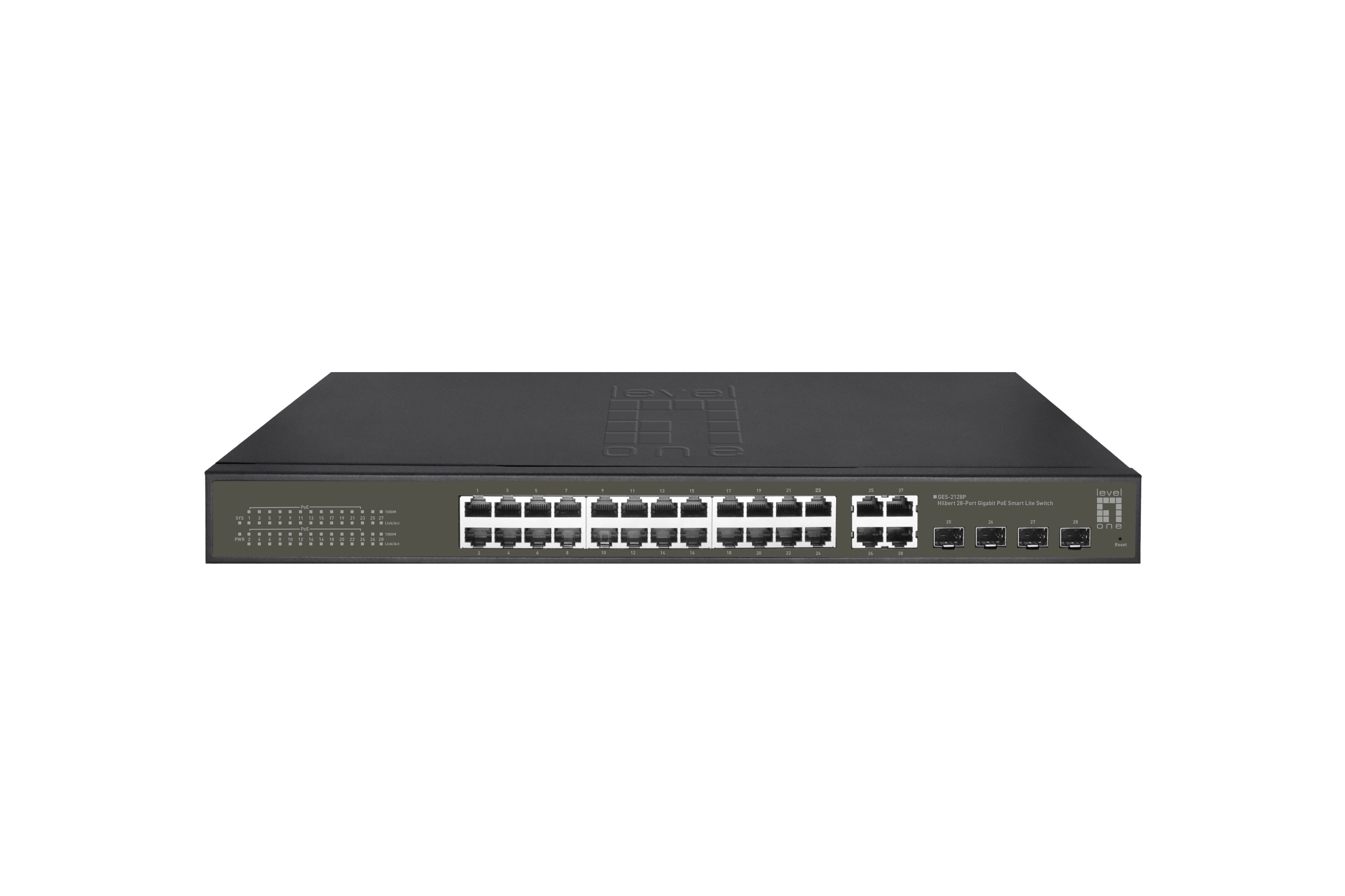 EAN 4015867229231 - LevelOne GES-2128P switch Gestionado L2 Gigabit Ethernet (10/100/1000) Energía sobre Ethernet (PoE) Negro imagen 1