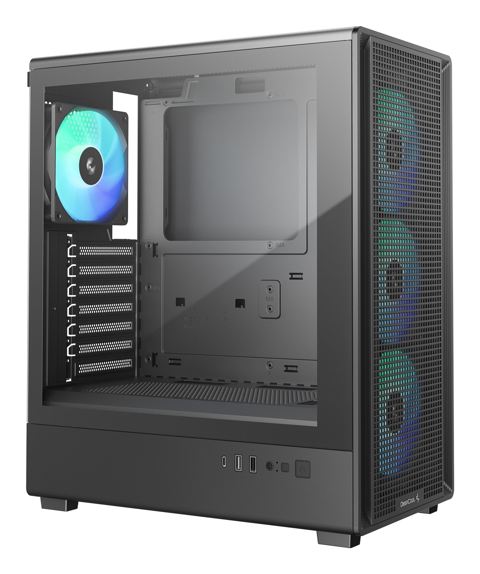 Deepcool R-Cc550bkana4-G Cc550 4f Mid Tower Case, Black