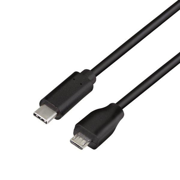 Logilink Usb 2.0 Cable, Usb-C A Micro-Usb 1,00m Negro