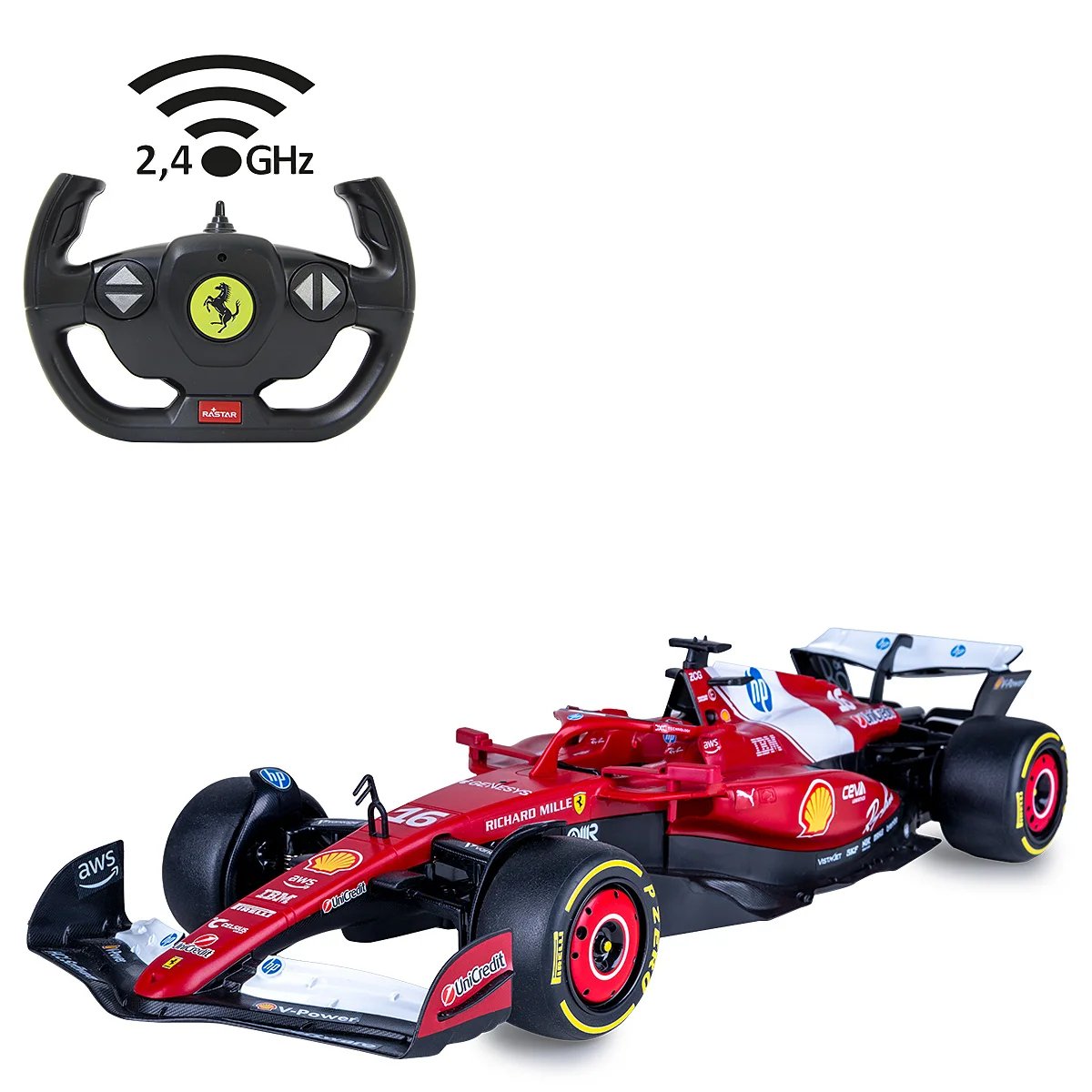Jamara Ferrari Sf-25 1:12 Rojo2,4ghz