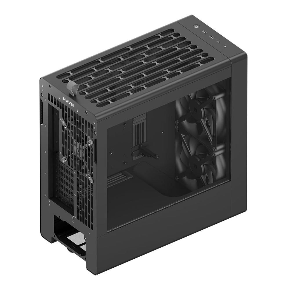 Havn Bf 360 Flow Pc Carcasa, Midi-Tower, E-Atx, Tempered Glass - Negro