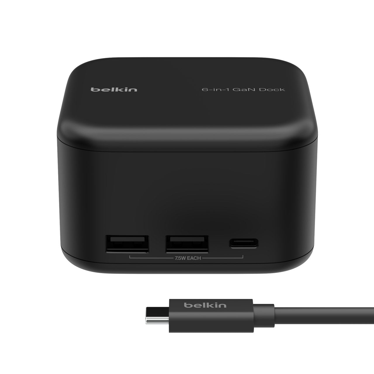 Belkin Connect Usb-C 6-In-1 Core Gan (130w) 96w Pd Inc018vfbk