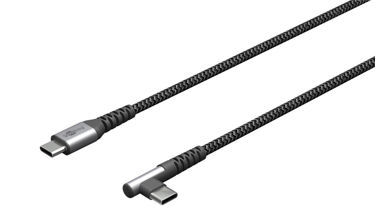 Goobay 64659 Cable Usb 1 M Usb 2.0 Usb C Negro, Gris