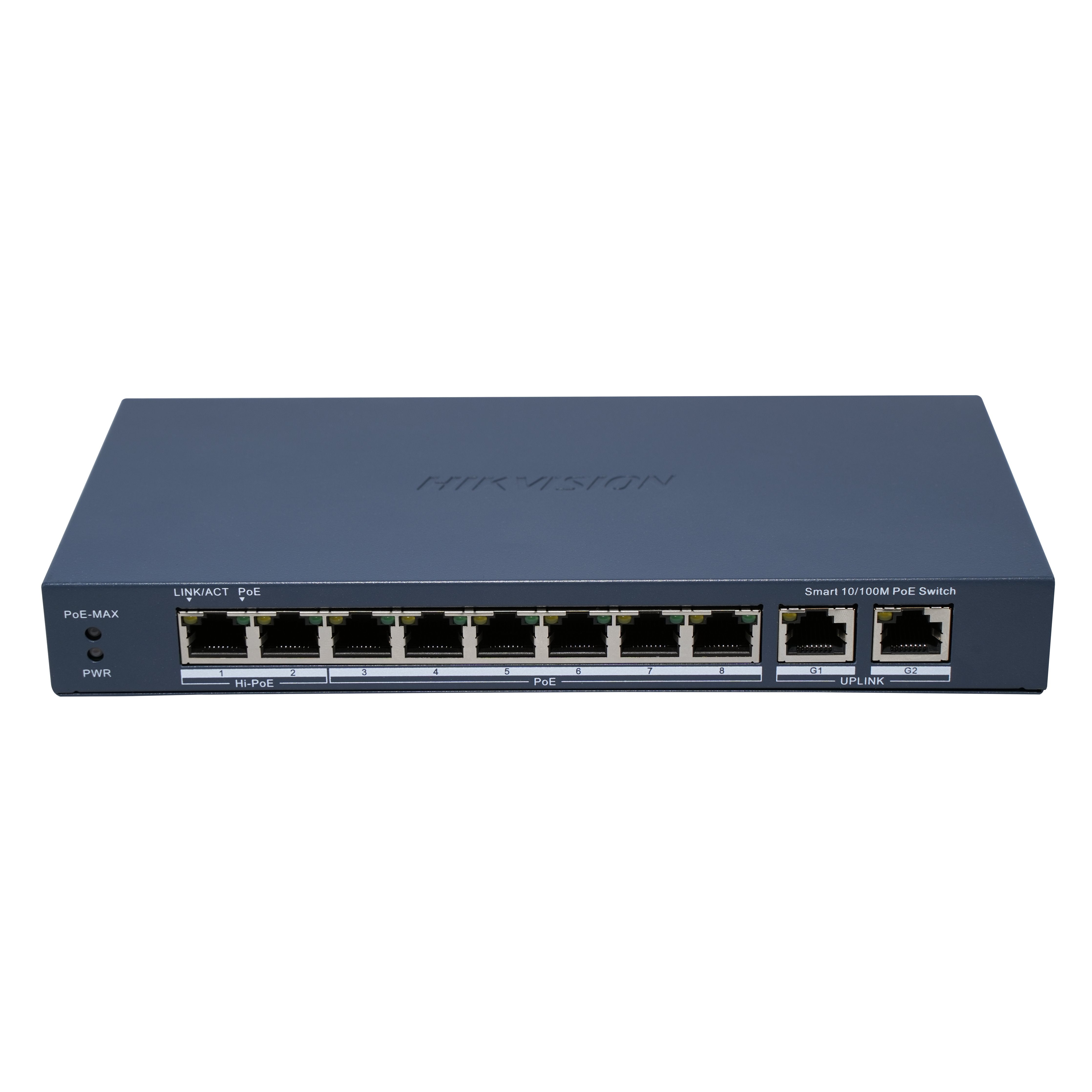 EAN 6936422135867 - Hikvision DS-3E1310HP-EI(B) switch Gestionado Fast Ethernet (10/100) Energía sobre Ethernet (PoE) Gris imagen 1