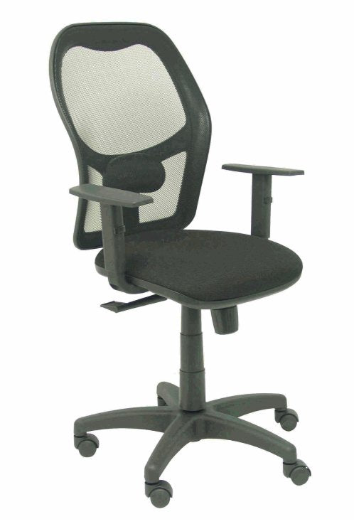 Silla Alocén Malla Negra Asiento Bali Negro Brazo