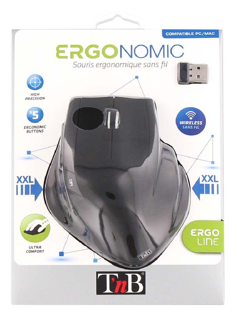 EAN 3303170068113 - T'nB MWERGO ratón mano derecha RF inalámbrico Óptico 1600 DPI imagen 6