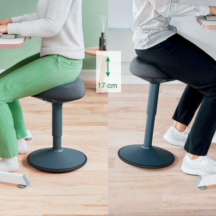 EAN 4002432138418 - Leitz 65440089 taburete tipo silla de montar Asiento acolchado Gris Plástico 1 pieza(s) imagen 5