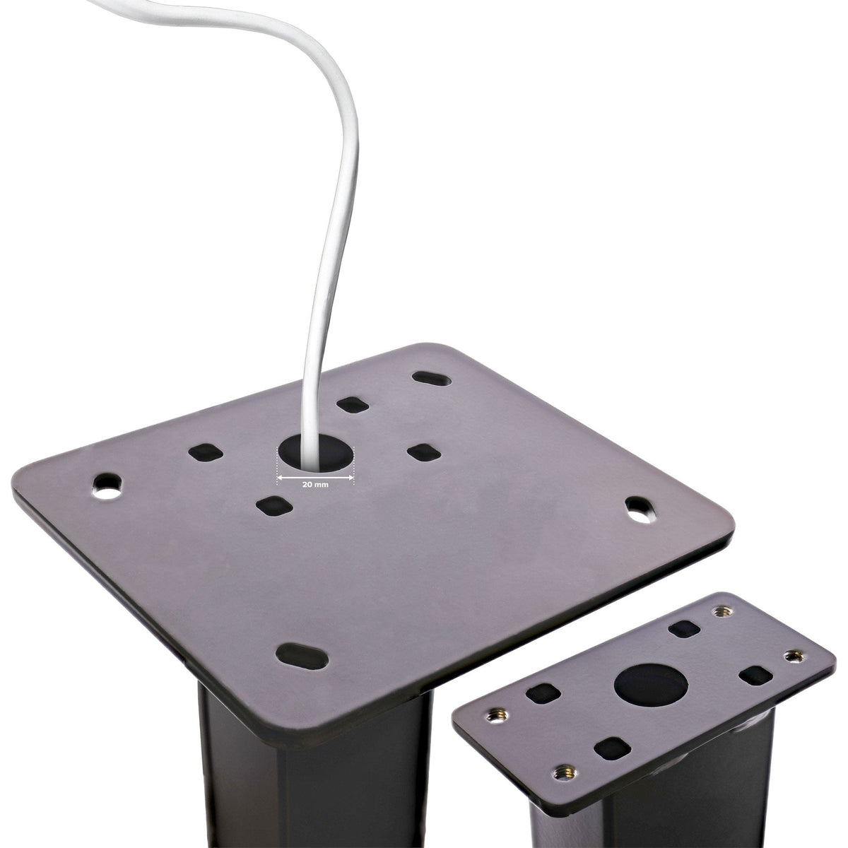 Inline® Universal Wallbox Stand With Ev Charging Cable Holder, Black