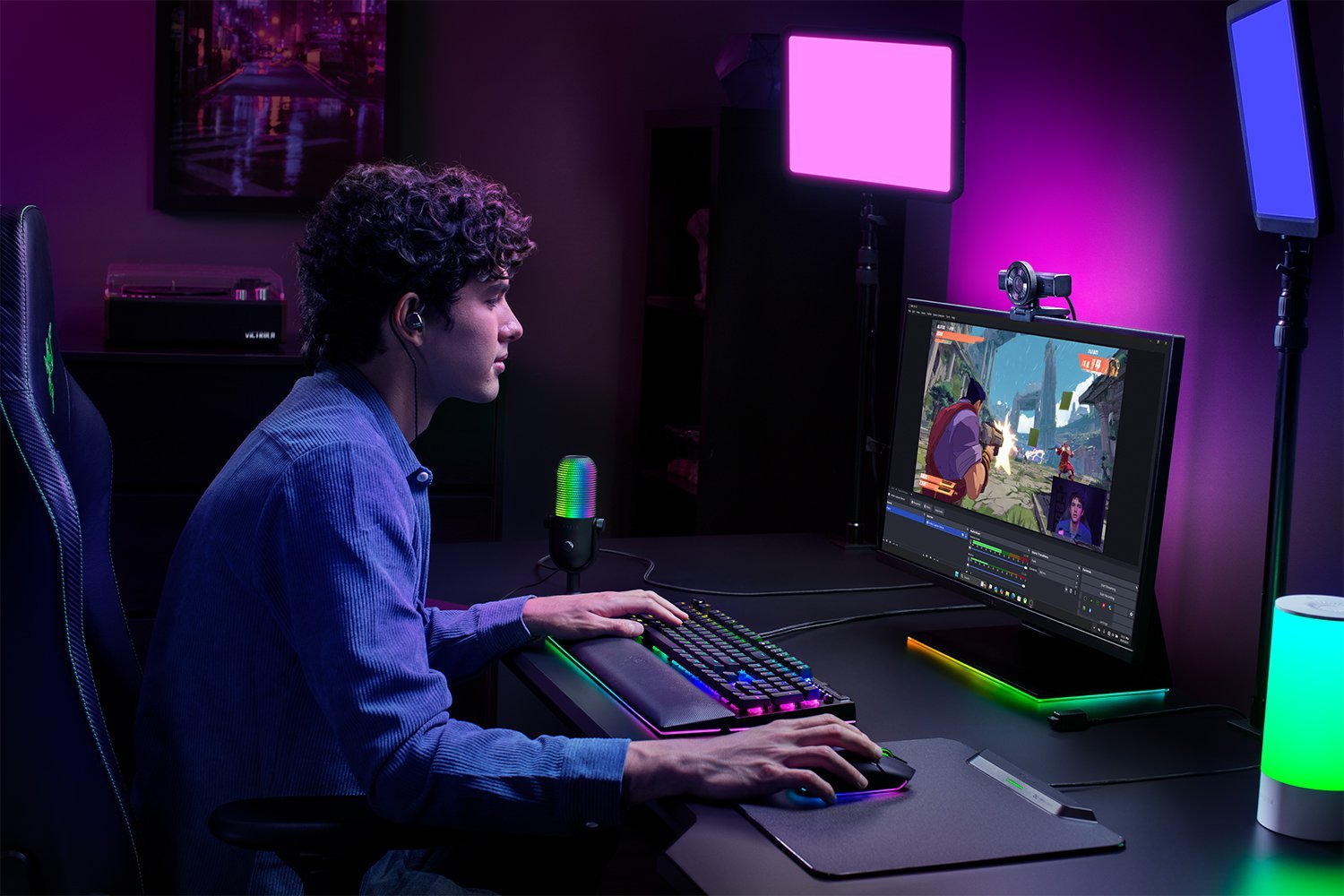 EAN 8887910000526 - Razer Kiyo V2 cámara web 8,3 MP 3840 x 2160 Pixeles USB-C Negro imagen 3