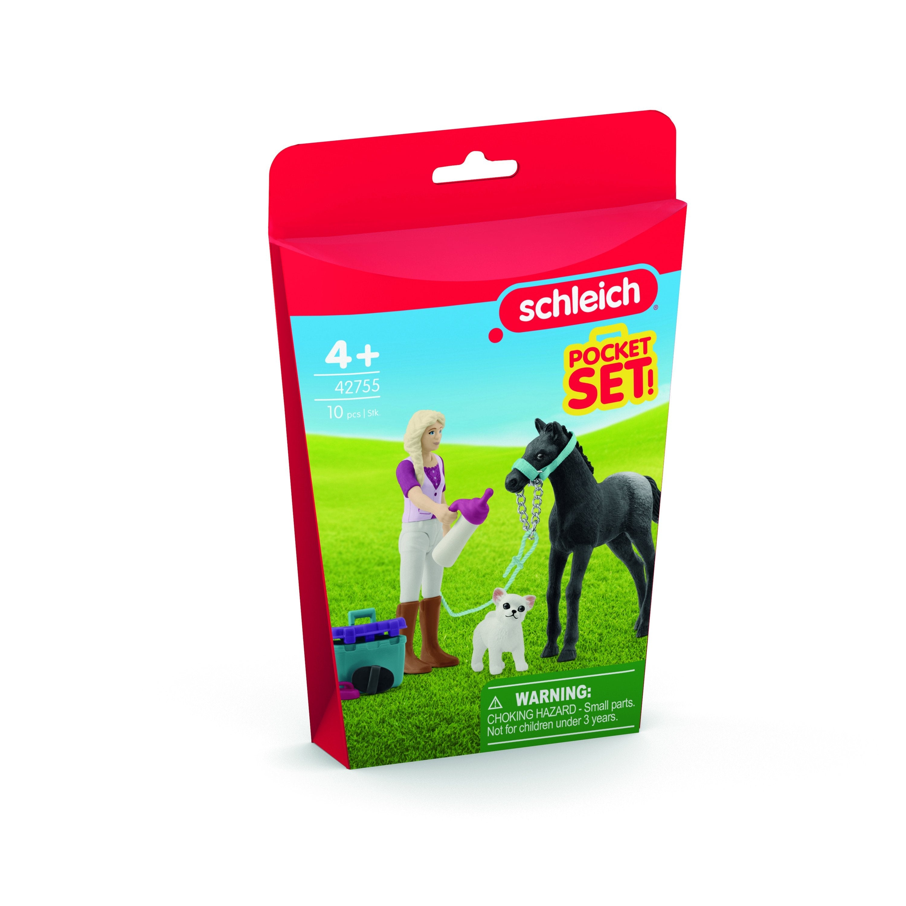 Schleich Horse Club Set De Cuidado Para Potros, Construcción De Juegos 42755
