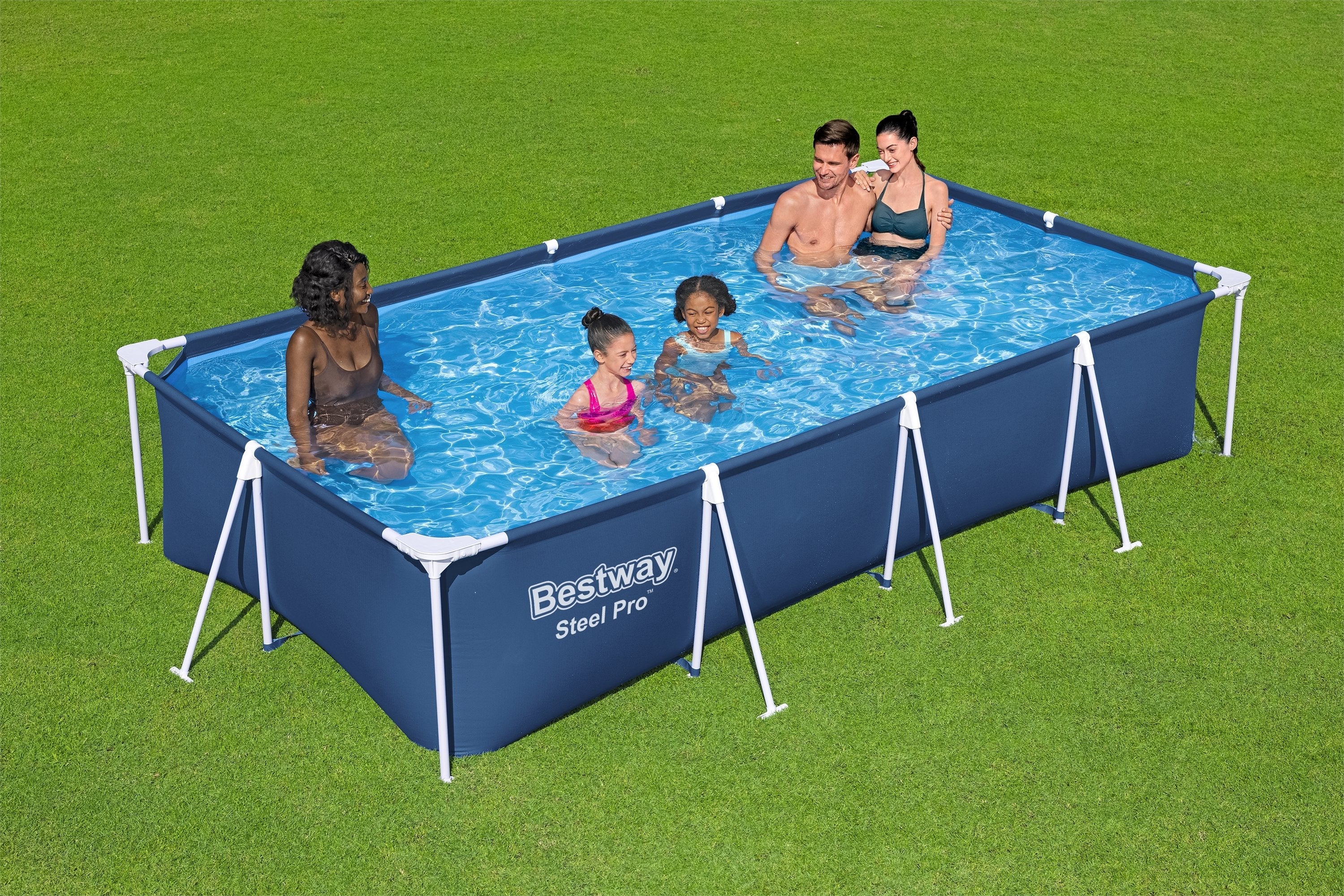 Bestway 56405 - Piscina Desmontable Tubular Infantil Steel Pro 400x211x81cm