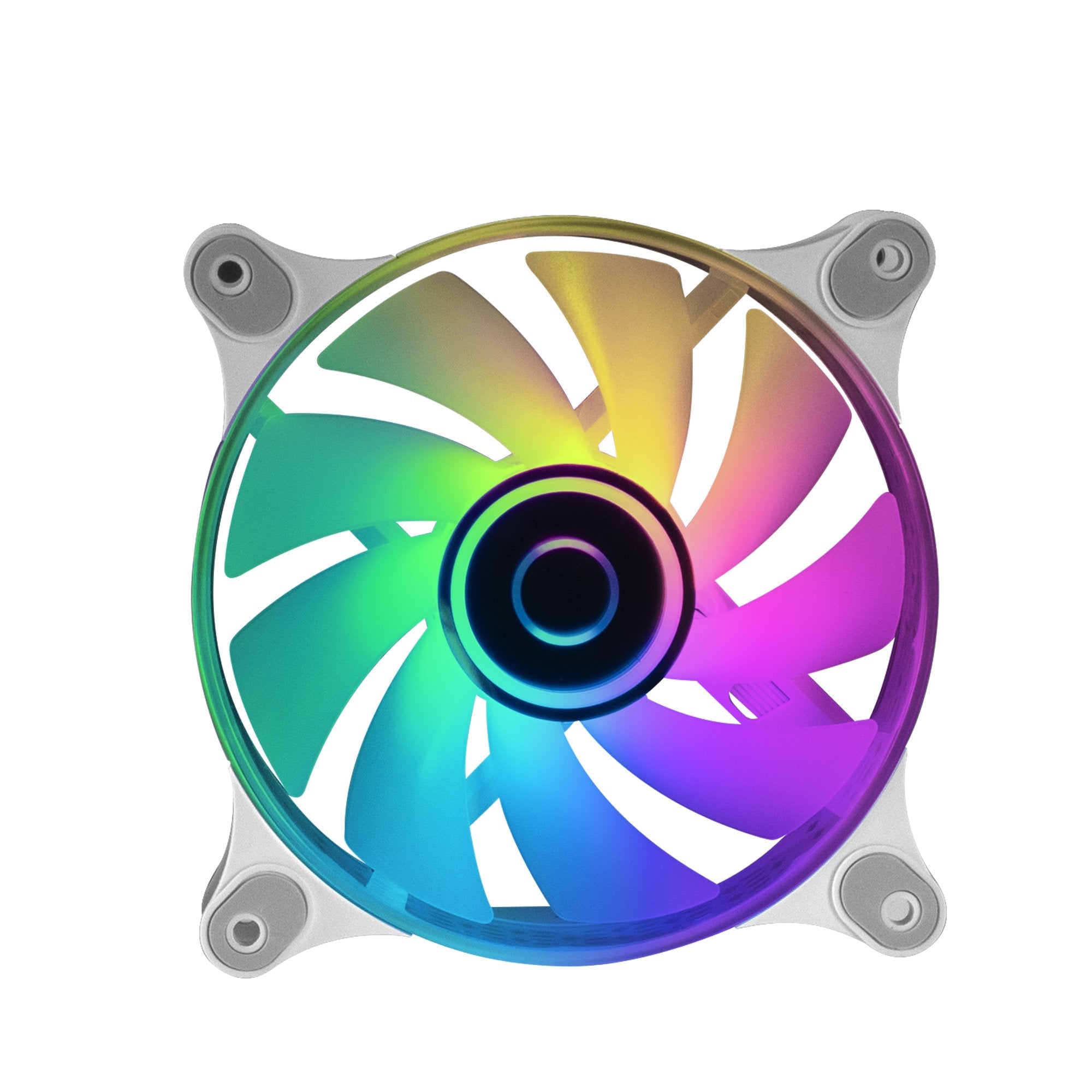 Ventilador Mars Gaming Mf-3d 12cm Argb Blanco