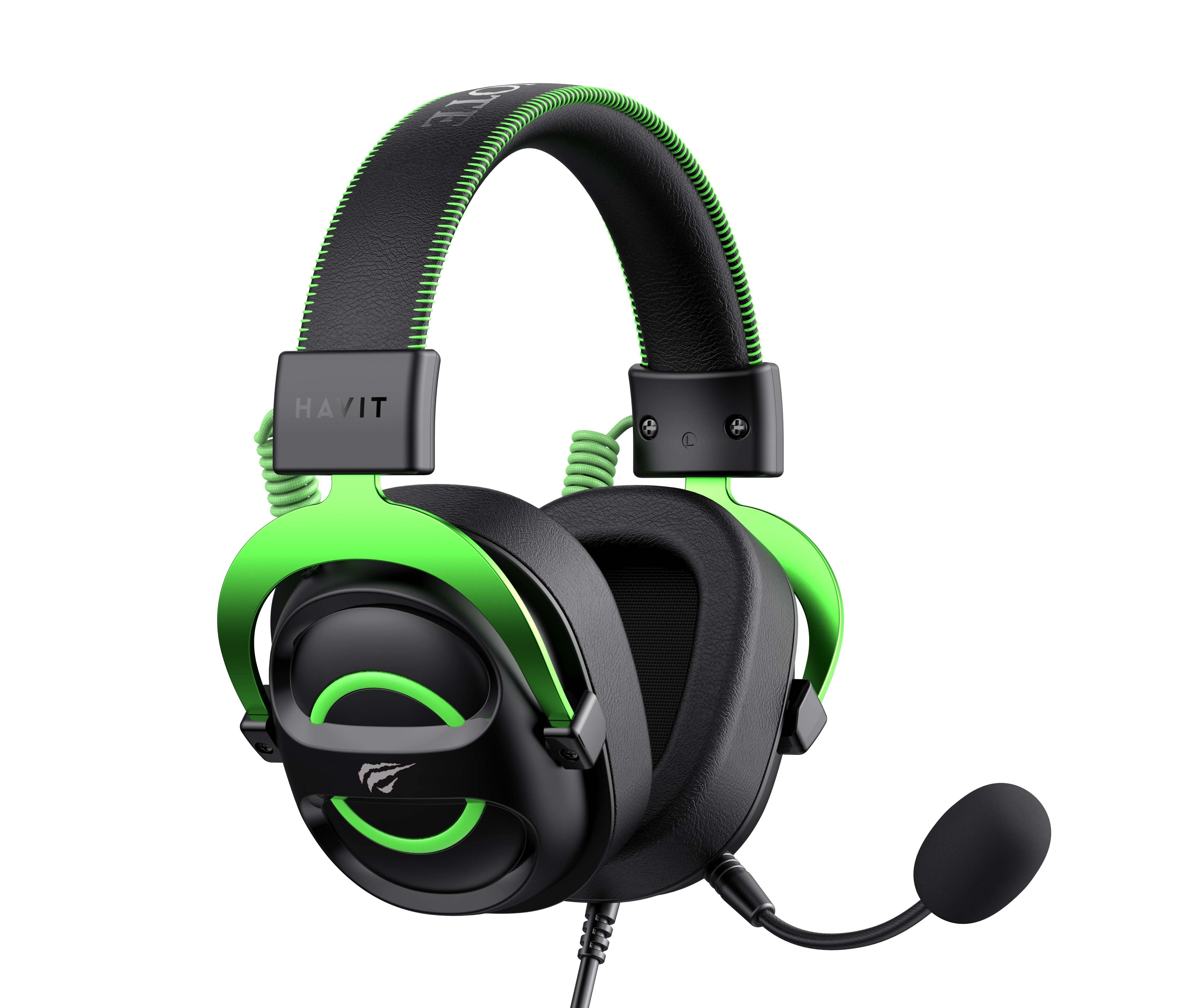 EAN 6939119065164 - Havit 6939119065164 auricular y casco Auriculares Alámbrico Diadema Juego Negro, Verde imagen 3