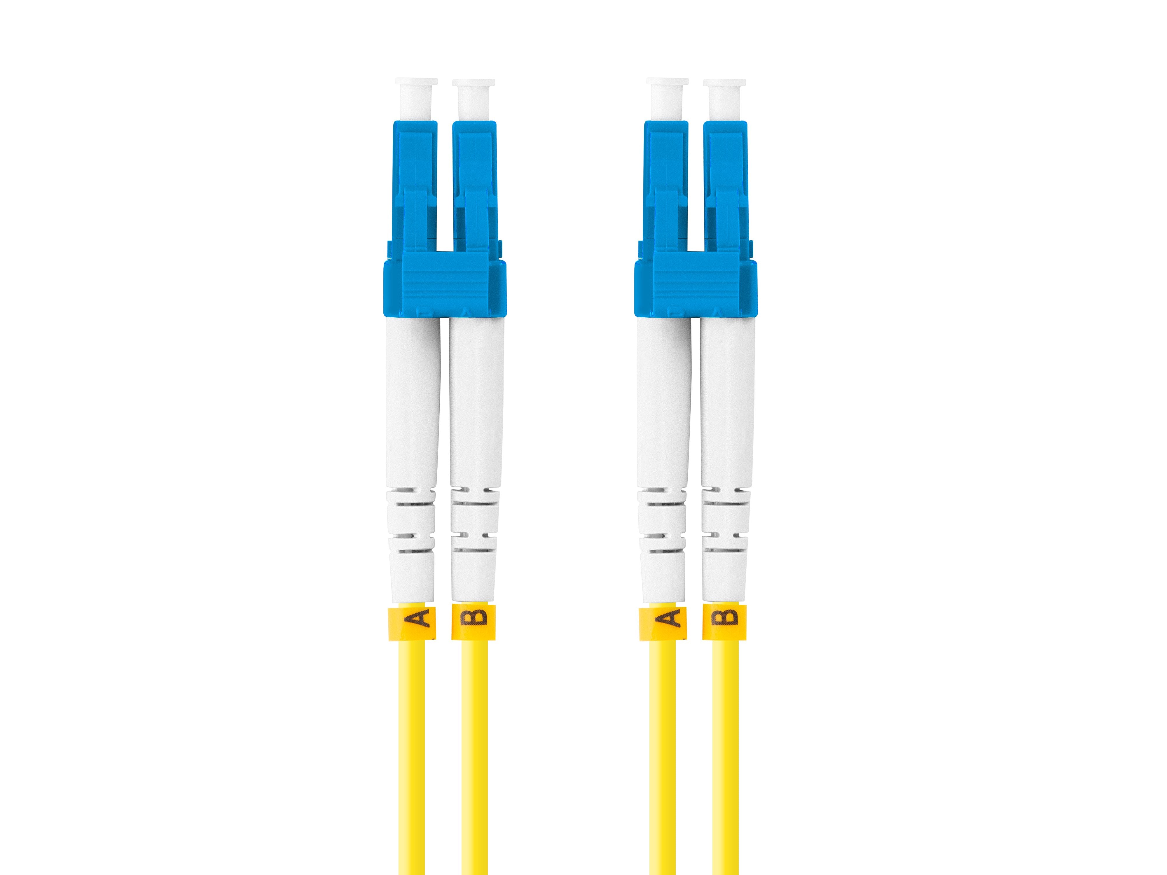 EAN 5901969433081 - Lanberg FO-LULU-SD11-0030-YE Cable de fibra óptica e InfiniBand 3 m LC Amarillo imagen 1