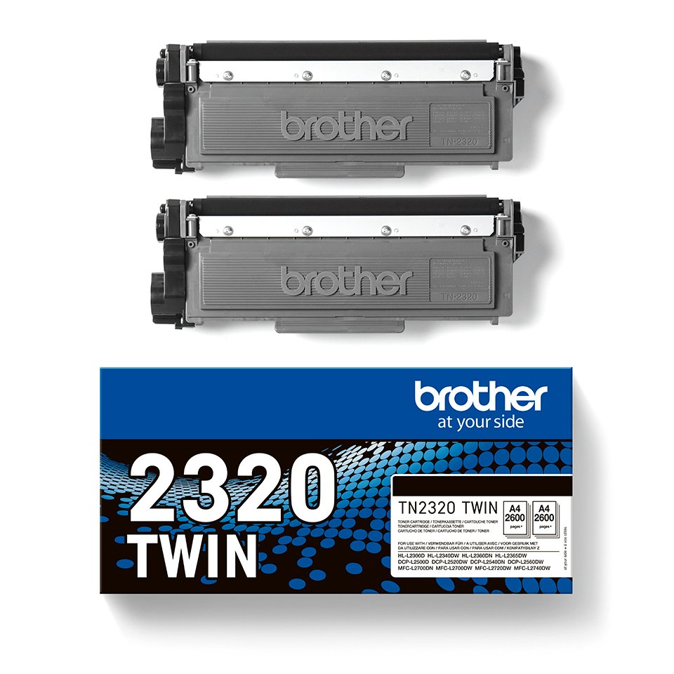 EAN 4977766812740 - Brother TN-2320TWIN cartucho de tóner 1 pieza(s) Original Negro imagen 3