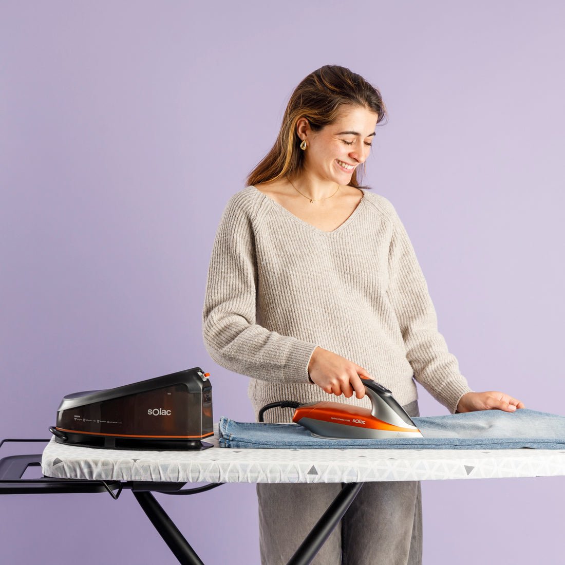 EAN 8433766187210 - Solac Optima Center 3010 3000 W 1,5 L Suela de cerámica Negro, Naranja, Plata imagen 2