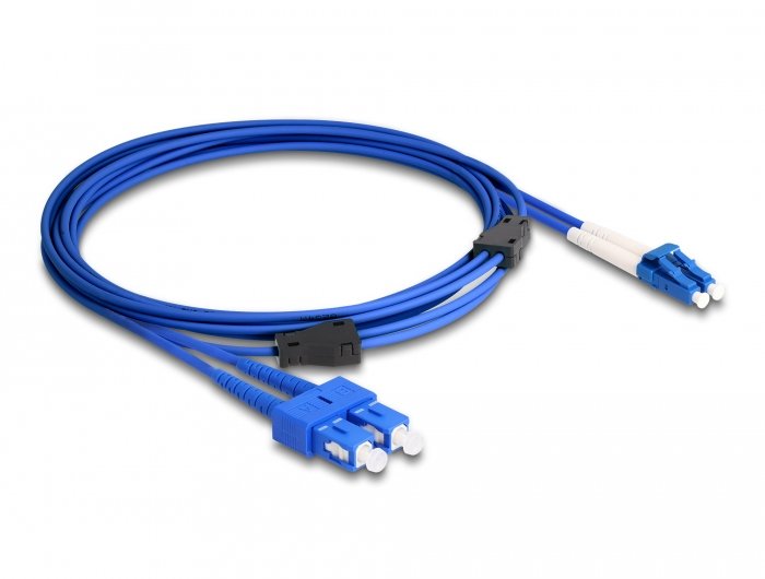 Delock Lwl Cable Mit Metallarmierung Lc Duplex Zu Sc Duplex Singlemode Os2 3 M