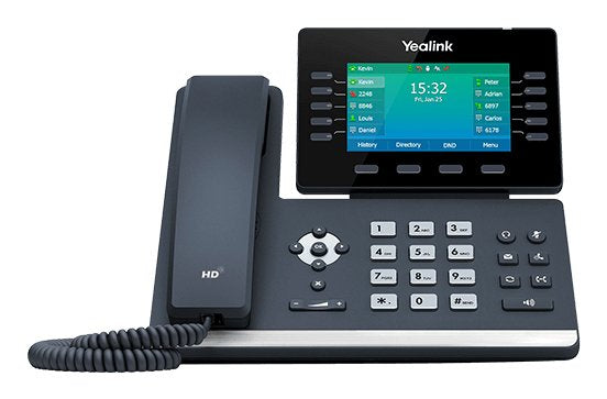 Sip-T54w Ip Phone Black Wired Handset Lcd 10 Lines Wi-Fi