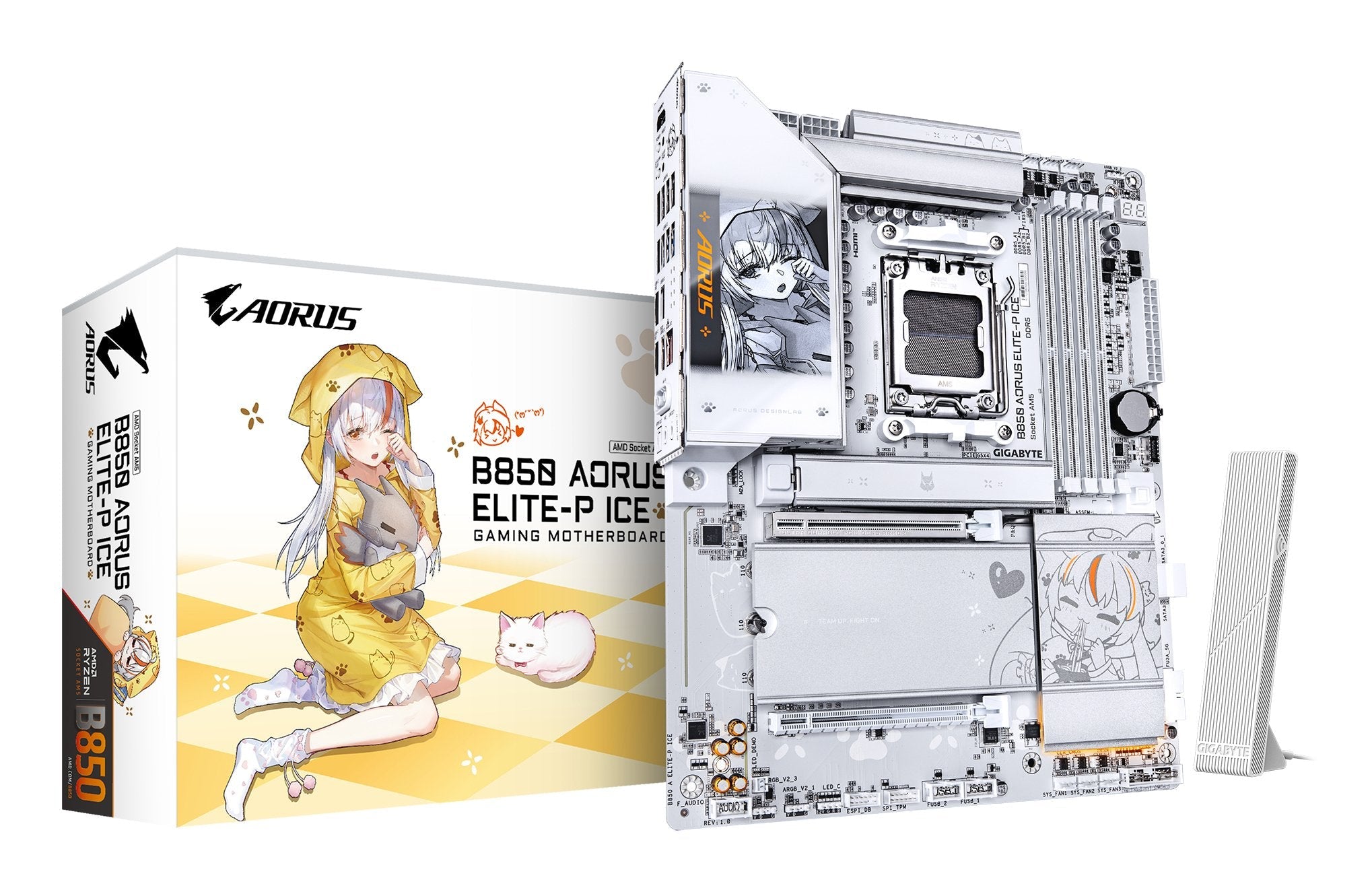 Gigabyte B850 Aorus Elite-P Ice Am5 4xddr5 Hdmi