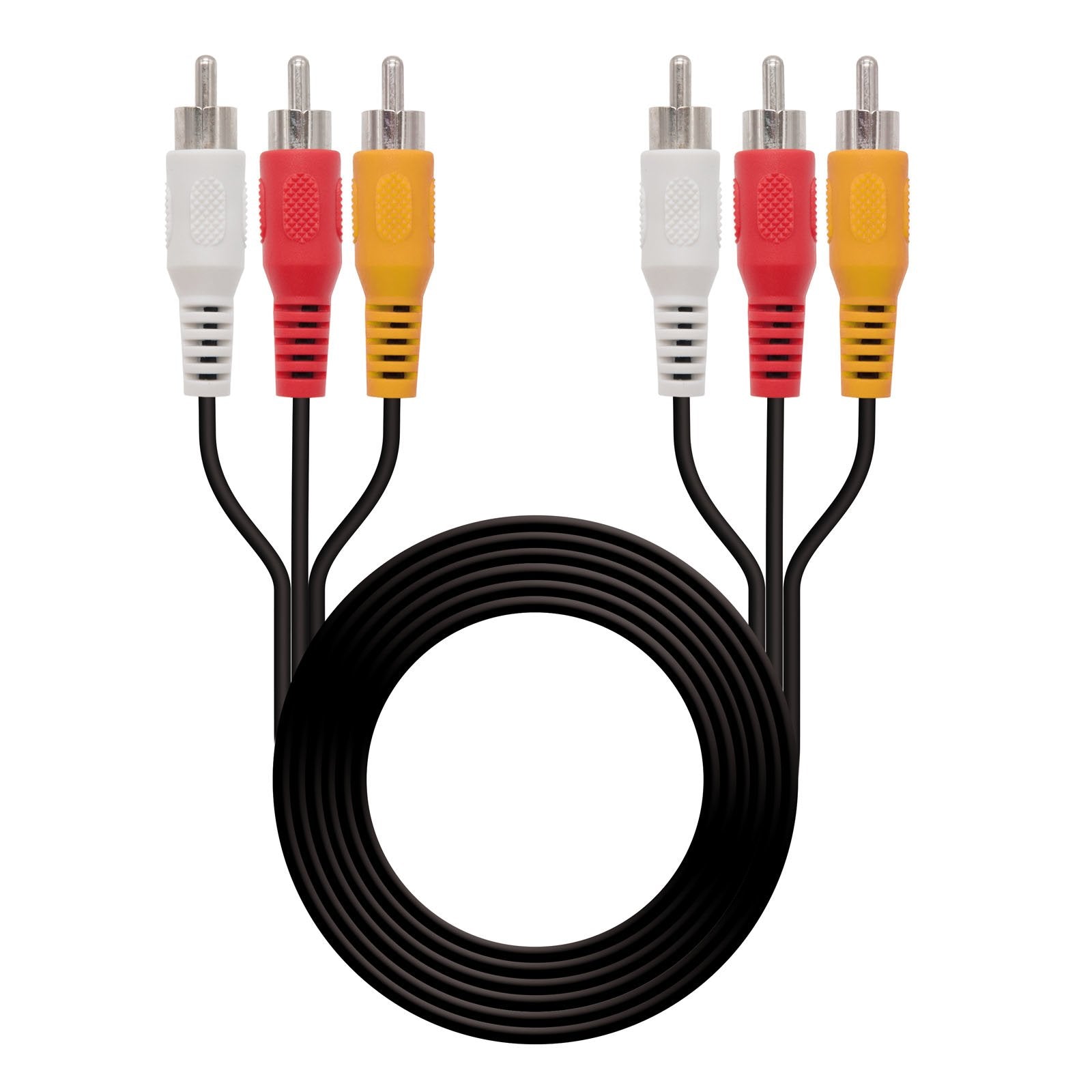 EAN 8433281001220 - Nanocable 10.24.0830 cable de vídeo compuesto 30 m 3 x RCA Negro imagen 1