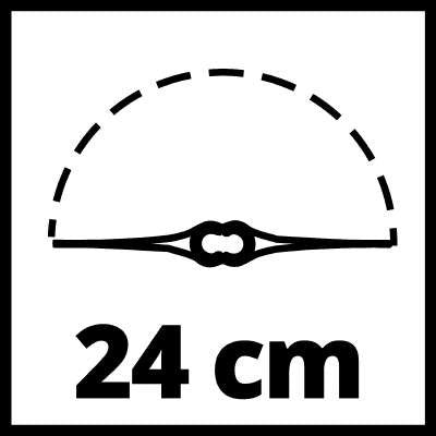 EAN 4006825626575 - Einhell GC-CT 18/24 Li P 24 cm Batería Negro, Rojo imagen 4