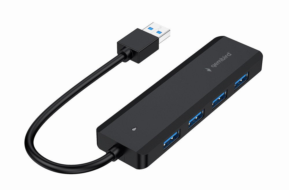 Gembird Hub 4 Puertos Usb 3.1 Gen 1 Negro Uhb-U3p4p-02