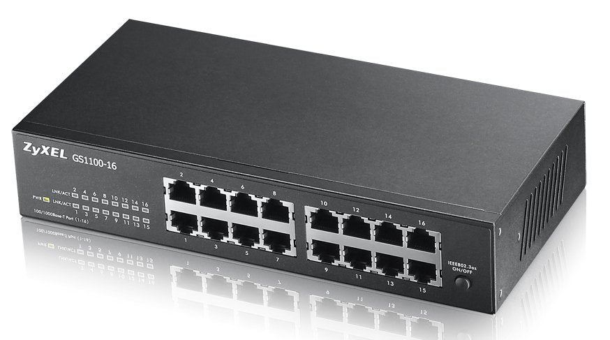 Switch Zyxel Gs1100-16 V3 16-Port Gigabit No Gestionado