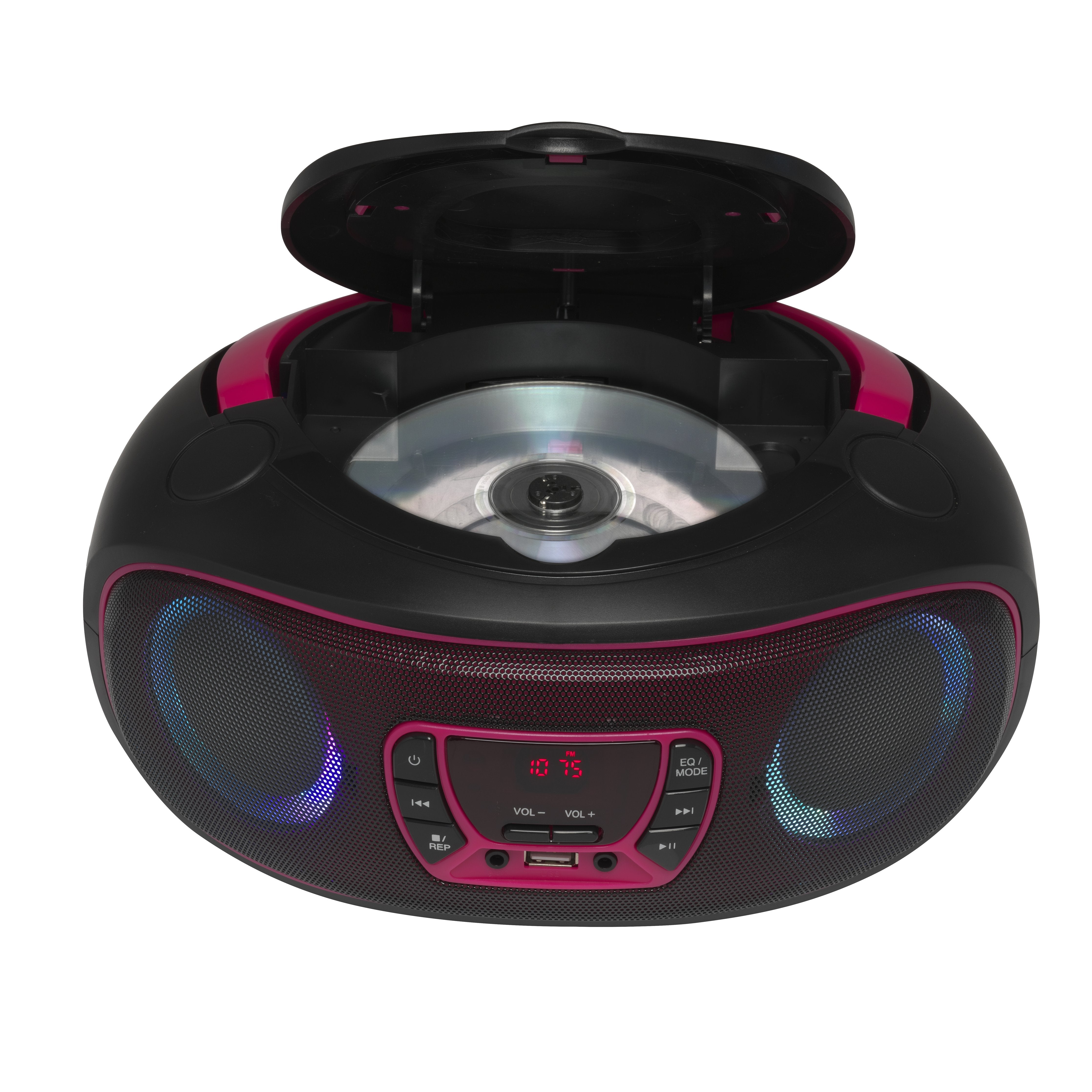 EAN 5706751040726 - Denver TCL-212BT PINK Reproductor de CD portátil Negro, Rosa imagen 3