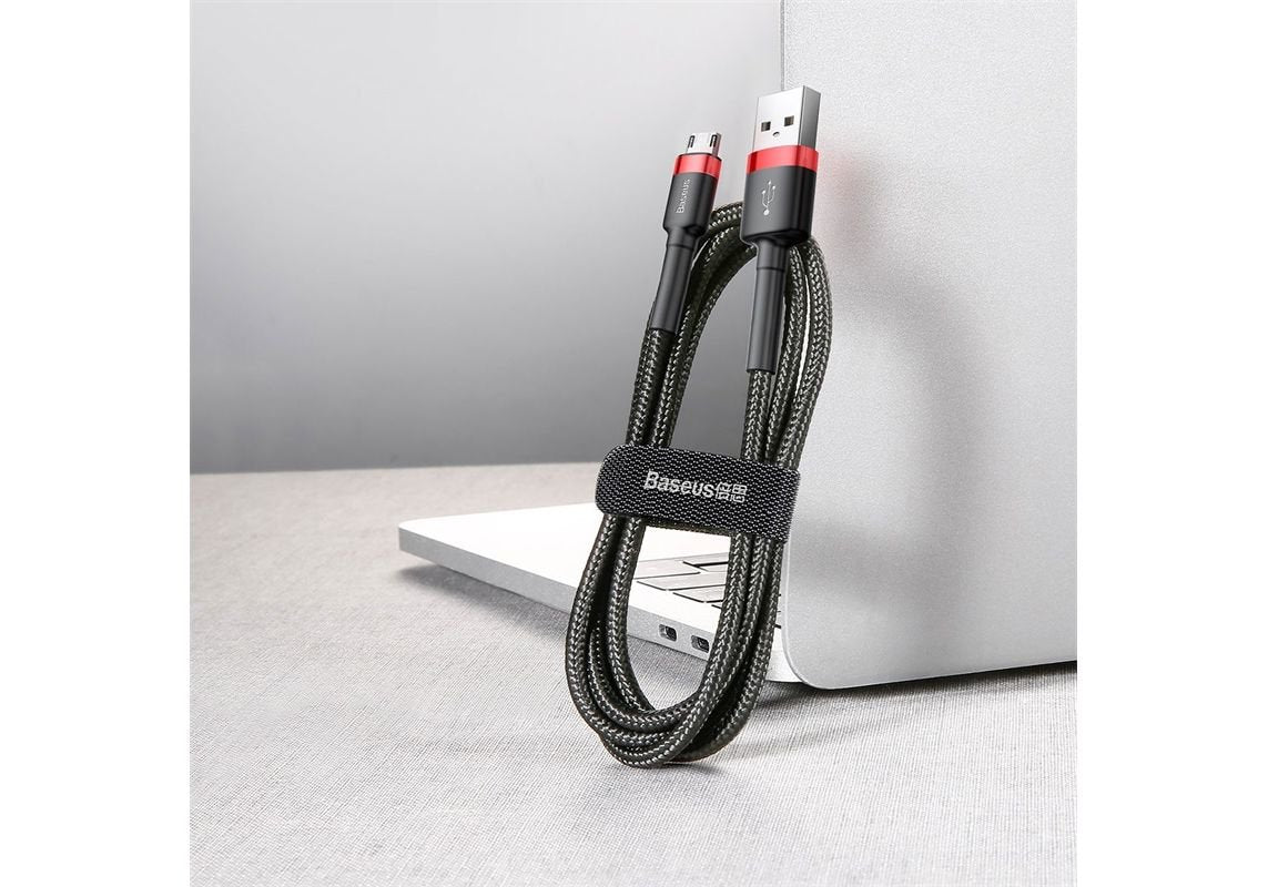 Cable Micro Usb Baseus Cafule 1.5a 2m (Red & Black)
