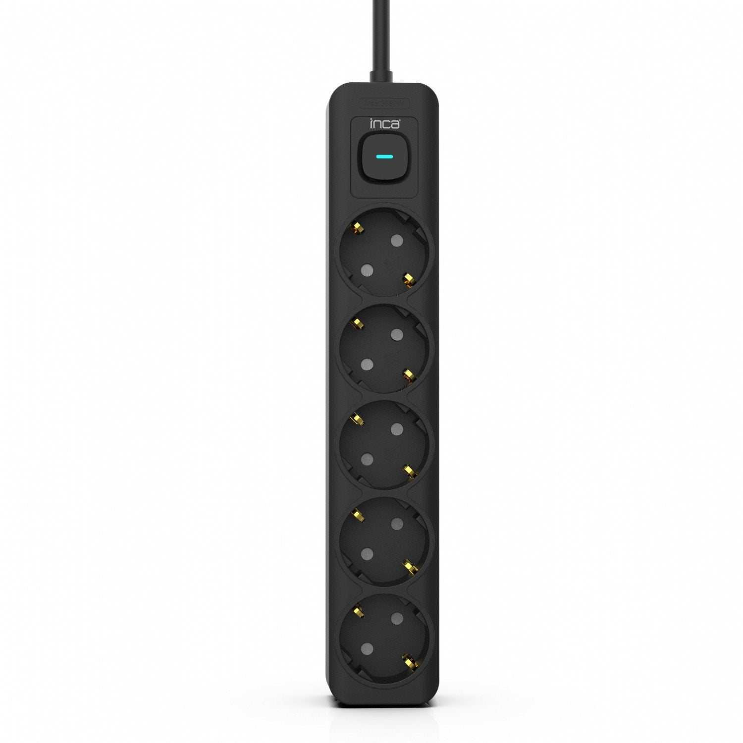 Regleta Inca Ipw-44sy Negro 5 Salidas Ac 230 V 1,5 M