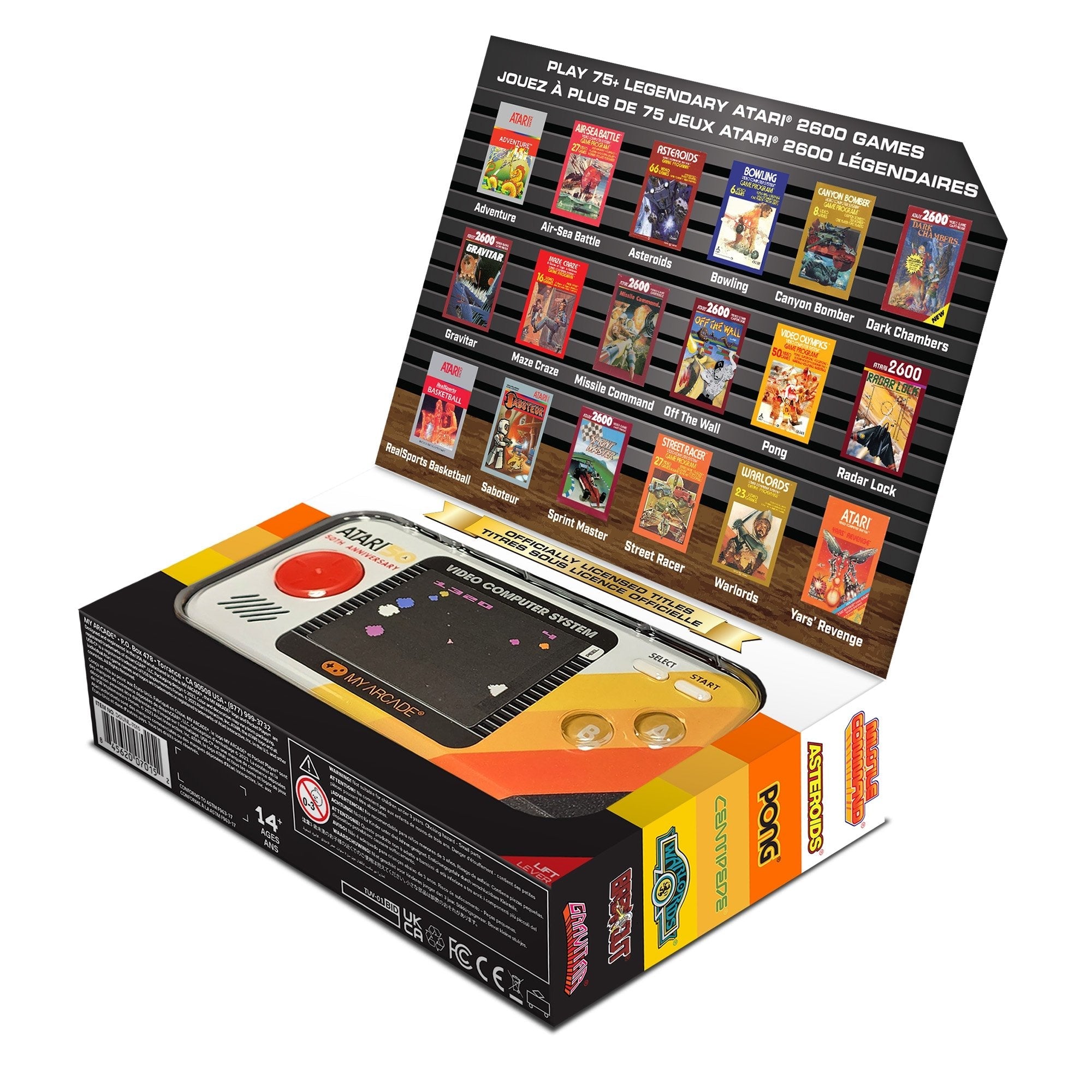EAN 845620070152 - My Arcade Atari Pocket Player Pro videoconsola portátil 6,98 cm (2.75") Multicolor imagen 6