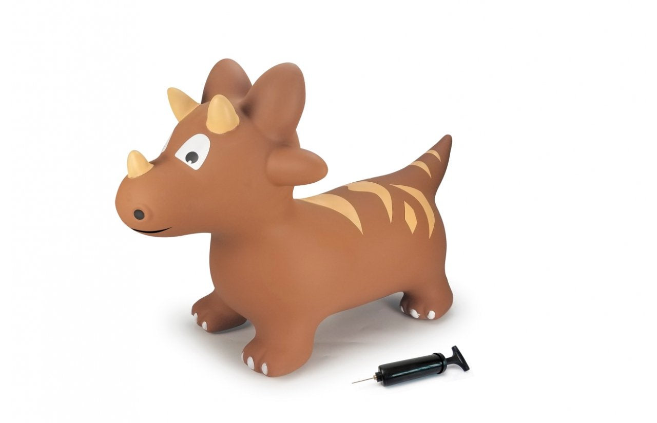 Dinosaurio Saltarín Con Bomba Marrón Jamara