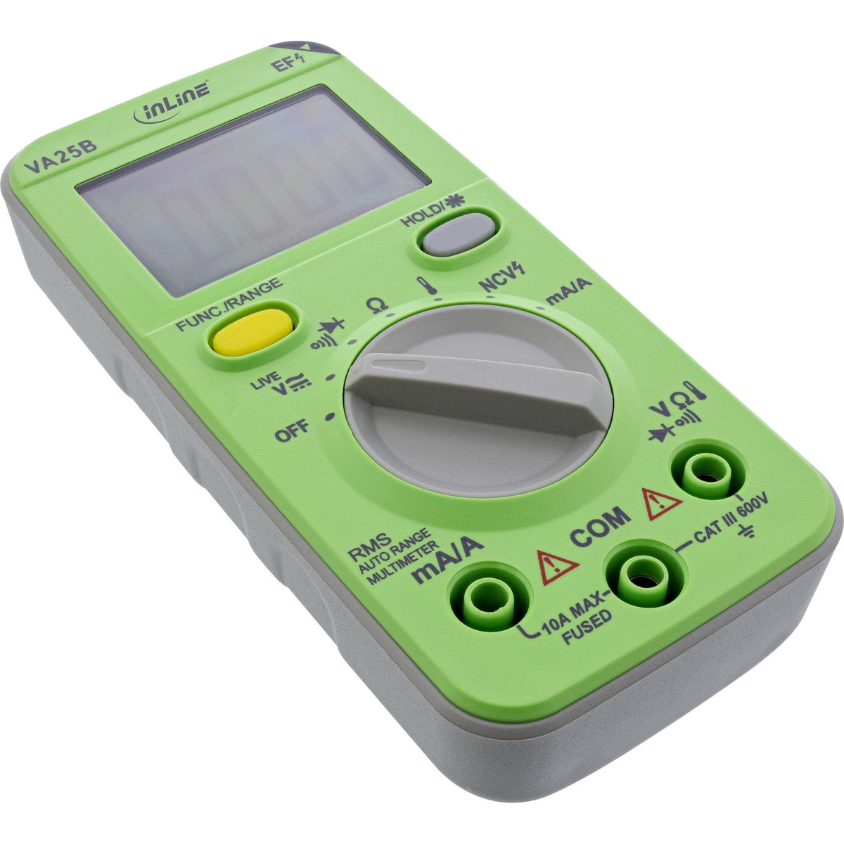 Inline® Multimeter With Auto-Range, Pocket Size