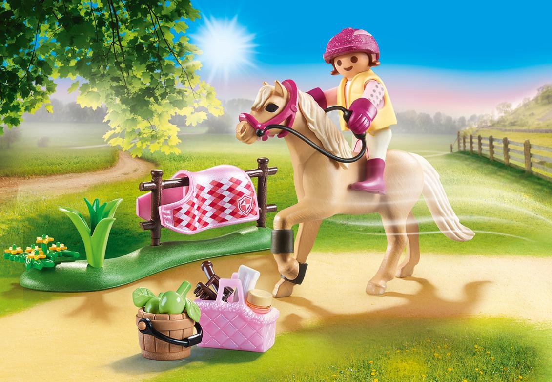 Playmobil 70521 Coleccionable Poni De Equitacion Aleman