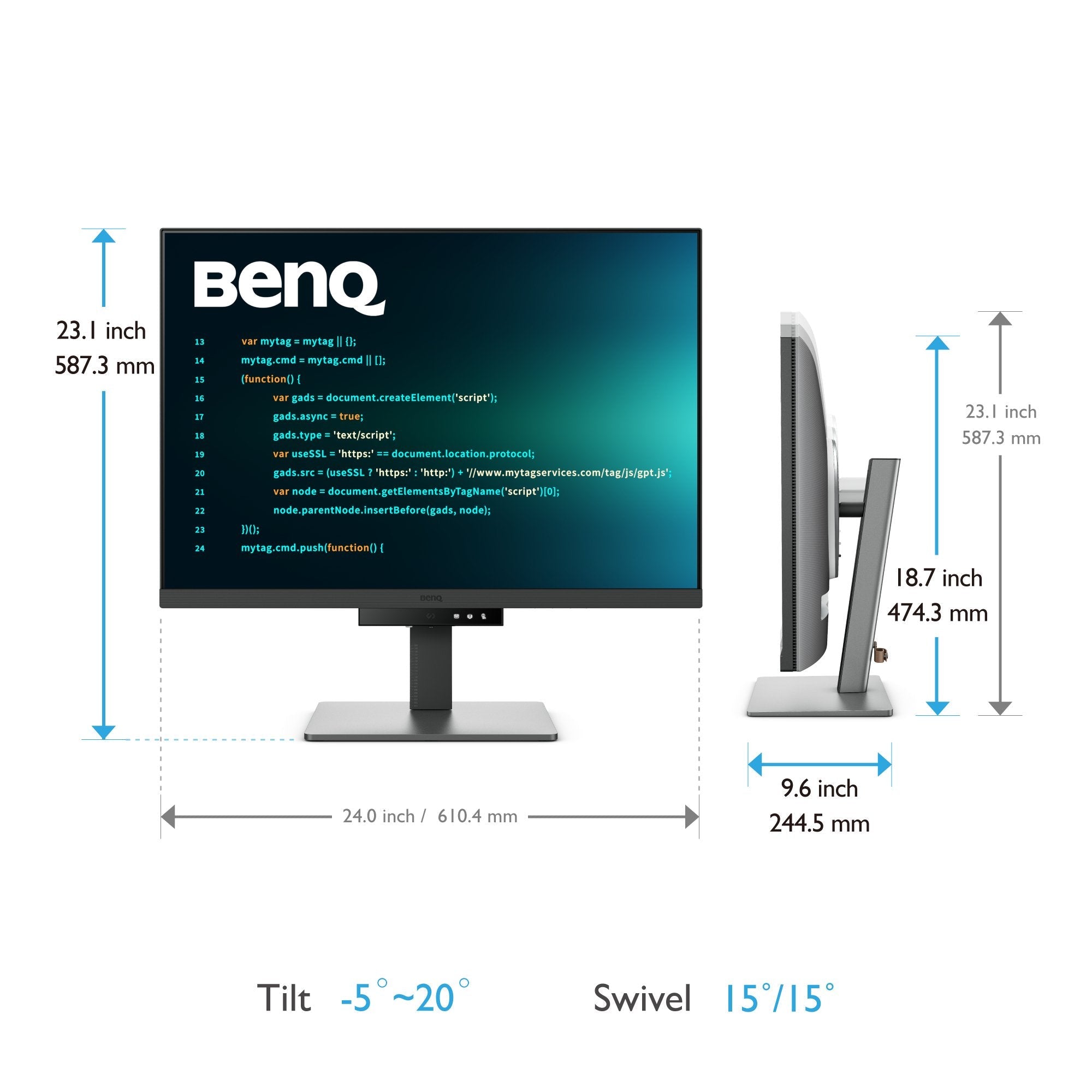 Monitor Benq Rd280u (28.2") 3840 X 2560 Pixeles 4k Ultra Hd Negro